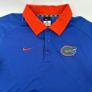 Nike Polo Shirt Mens XL Blue Excellent Florida Gators Dri-FIT 31183X-FG1